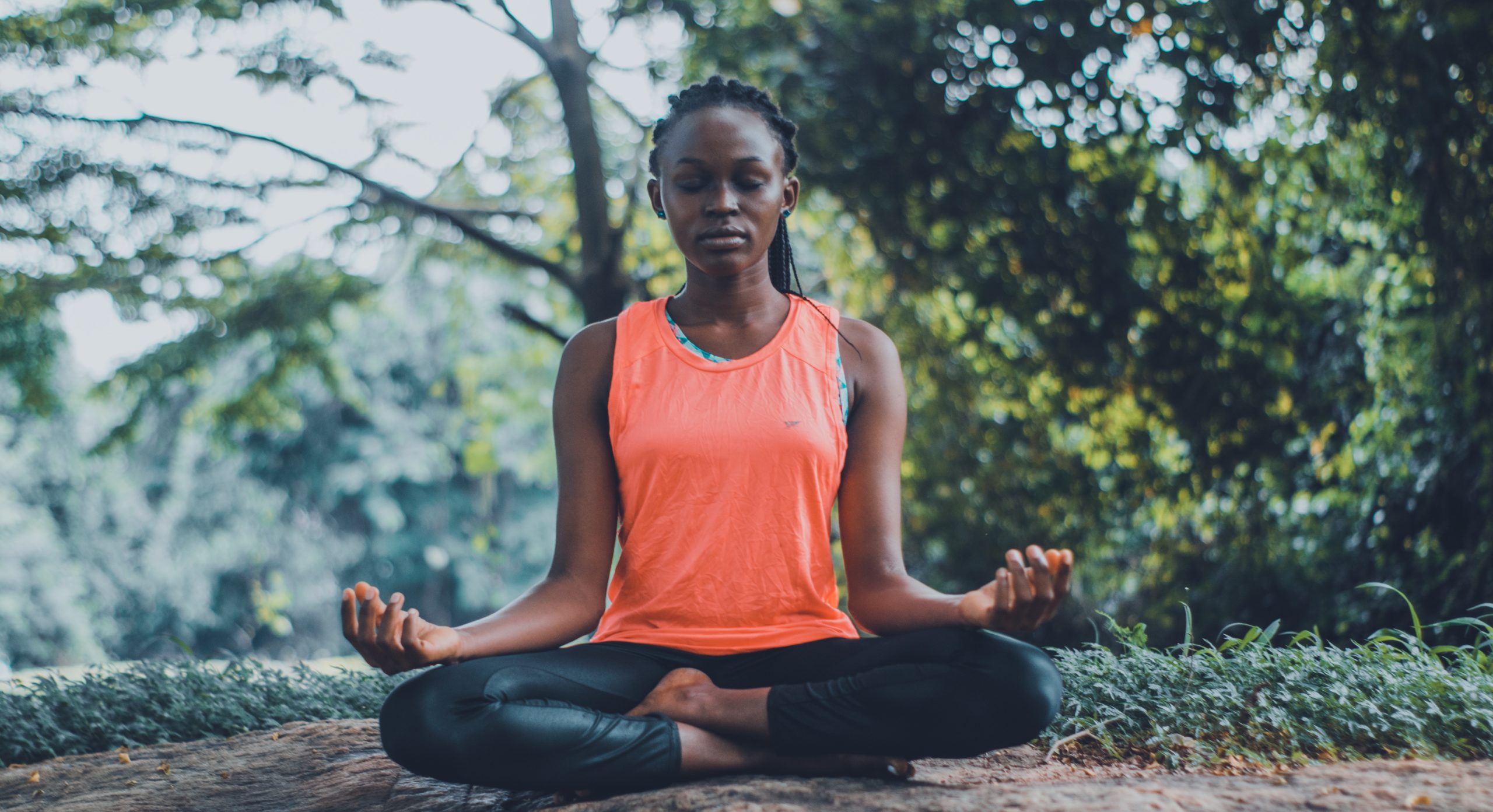 Photo by Oluremi Adebayo: https://www.pexels.com/photo/woman-meditating-in-the-outdoors-2908175/