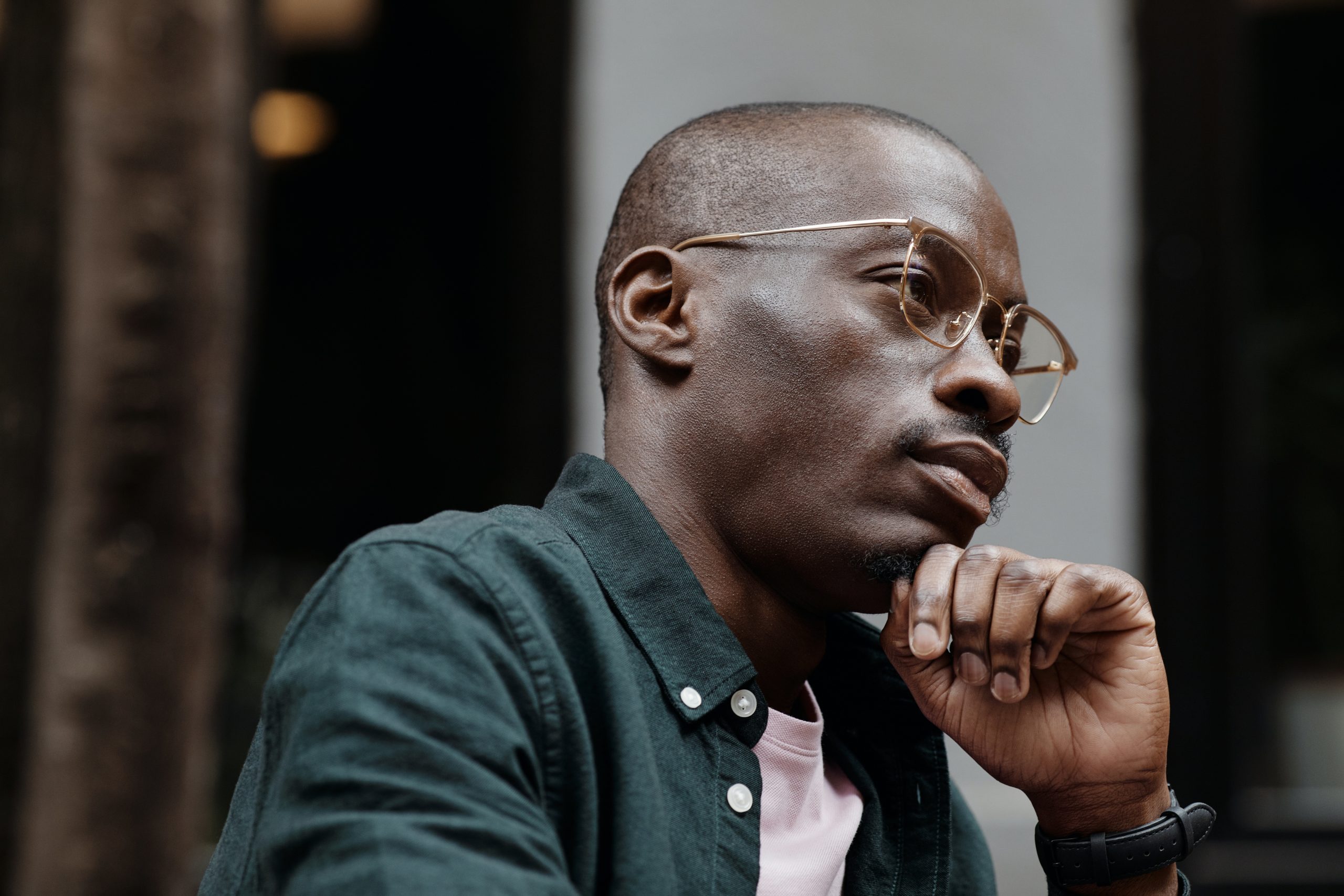 Photo by Theo Decker: https://www.pexels.com/photo/close-up-of-a-man-wearing-eyeglasses-and-his-hand-on-his-chin-5447786/